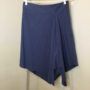 Blue Asymmetrical Skirt